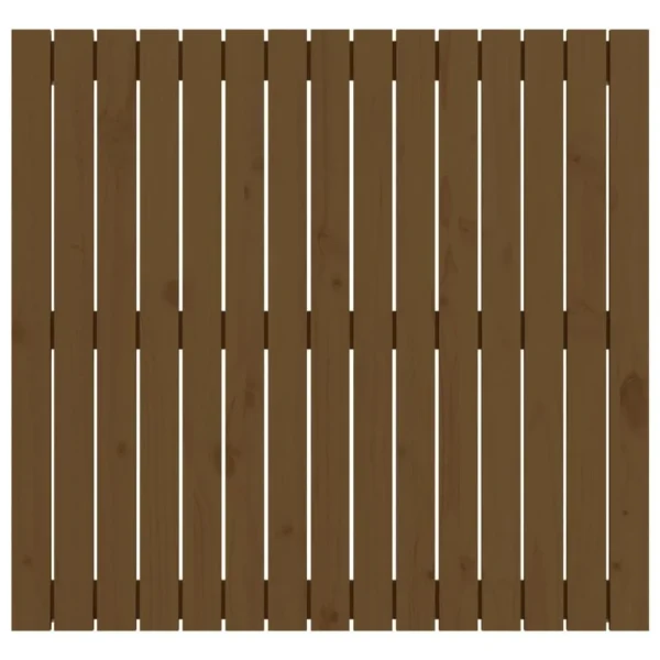 VidaXL Tête De Lit Murale Marron Miel 95,5x3x90 Cm Bois Massif De Pin jusqu'à 4