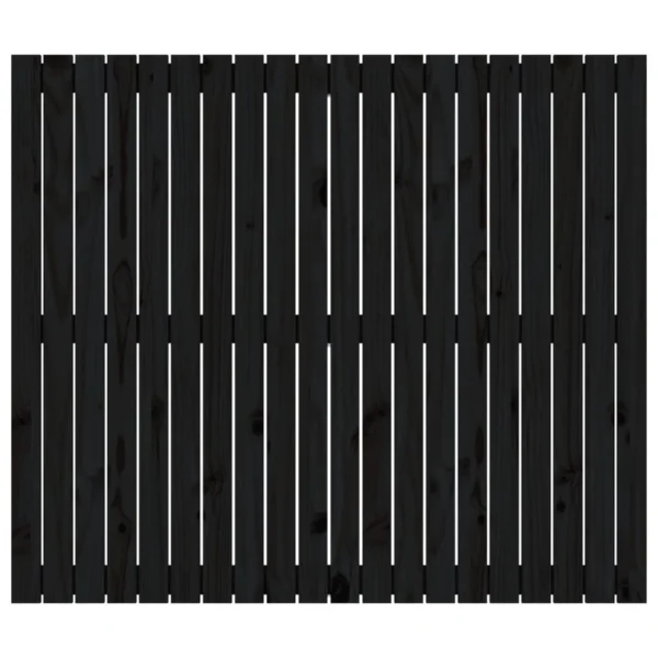 VidaXL Tête De Lit Murale Noir 127,5x3x110 Cm Bois Massif De Pin Boutique officielle 4