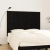 à prix promos VidaXL Tête De Lit Murale Noir 159,5x3x110 Cm Bois Massif De Pin 19
