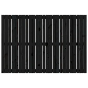 à prix promos VidaXL Tête De Lit Murale Noir 159,5x3x110 Cm Bois Massif De Pin 11