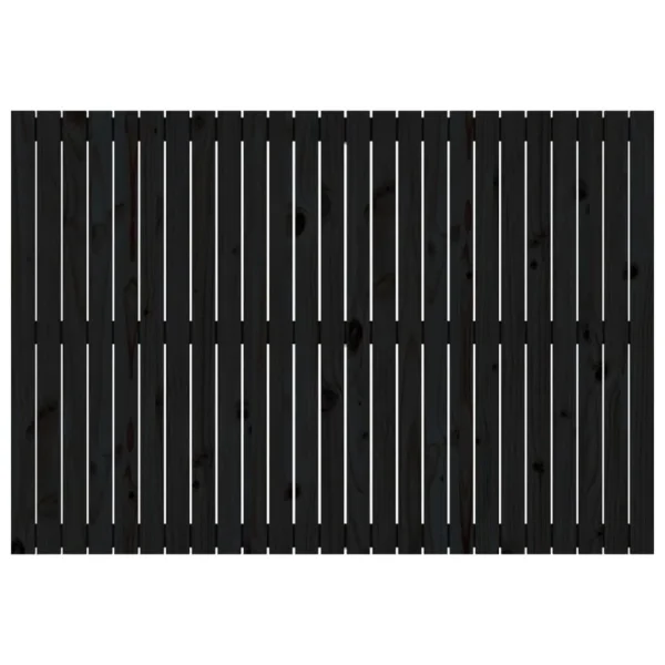 à prix promos VidaXL Tête De Lit Murale Noir 159,5x3x110 Cm Bois Massif De Pin 4