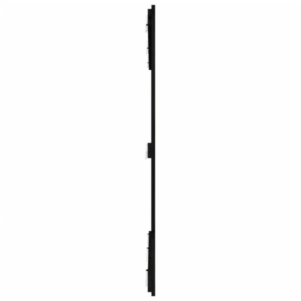 à prix promos VidaXL Tête De Lit Murale Noir 159,5x3x110 Cm Bois Massif De Pin 5