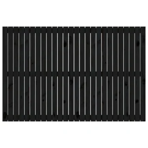 SOLDES TOUT À VidaXL Tête De Lit Murale Noir 166x3x110 Cm Bois Massif De Pin 11