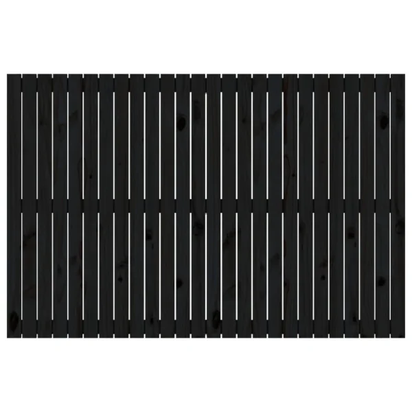 SOLDES TOUT À VidaXL Tête De Lit Murale Noir 166x3x110 Cm Bois Massif De Pin 4