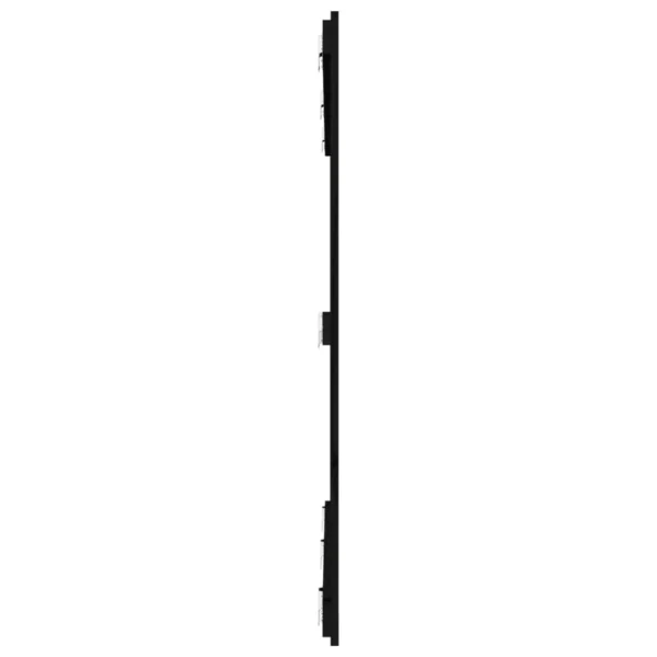 SOLDES TOUT À VidaXL Tête De Lit Murale Noir 166x3x110 Cm Bois Massif De Pin 5