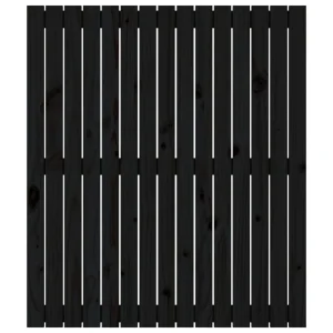VidaXL Tête De Lit Murale Noir 95,5x3x110 Cm Bois Massif De Pin boutique 11