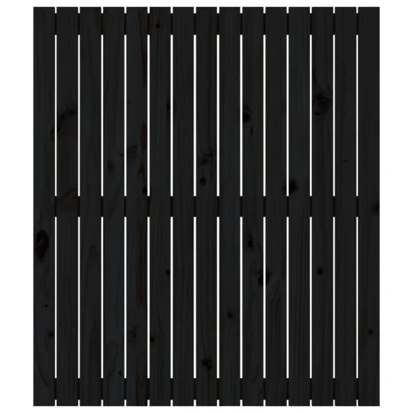 VidaXL Tête De Lit Murale Noir 95,5x3x110 Cm Bois Massif De Pin boutique 4