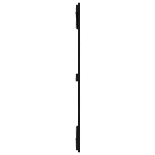 VidaXL Tête De Lit Murale Noir 95,5x3x110 Cm Bois Massif De Pin boutique 5