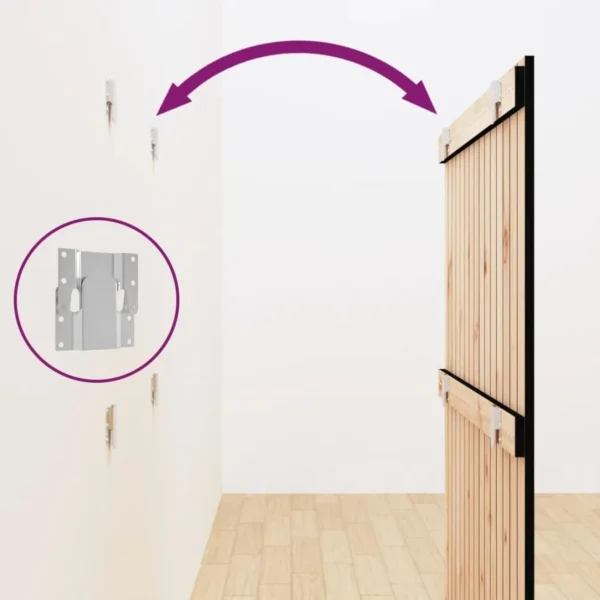 VidaXL Tête De Lit Murale Noir 95,5x3x110 Cm Bois Massif De Pin boutique 6