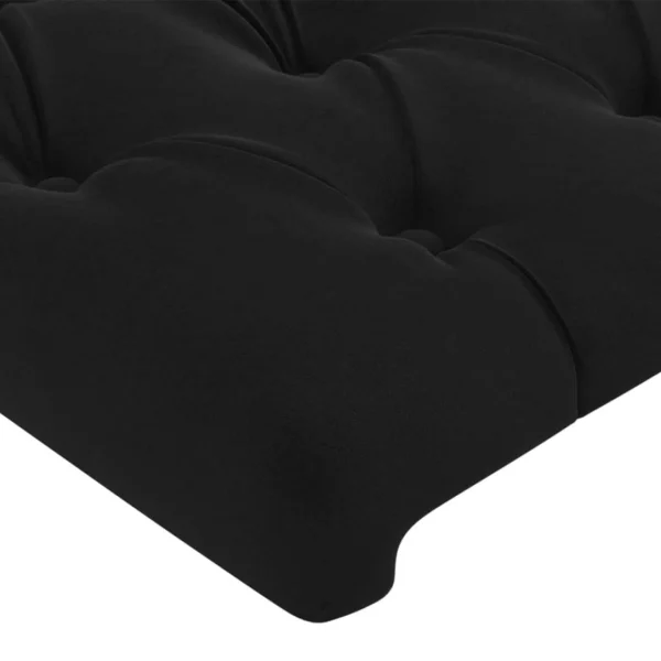 VidaXL Tête De Lit Noir 100x7x78/88 Cm Velours Authentic Original licence 5