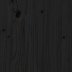 REMISE VidaXL Tête De Lit Noir 120x3x80 Cm Bois Massif De Pin 15