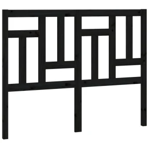 VidaXL Tête De Lit Noir 125,5x4x100 Cm Bois Massif De Pin vente pas cher en ligne 9