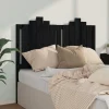 excellents soldes VidaXL Tête De Lit Noir 126x4x110 Cm Bois Massif De Pin 17