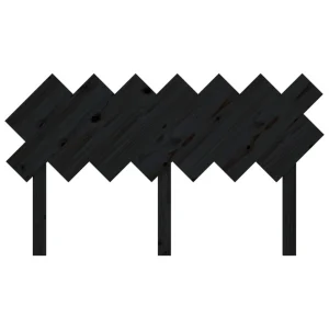 excellente qualité VidaXL Tête De Lit Noir 141x3x80,5 Cm Bois Massif De Pin 13