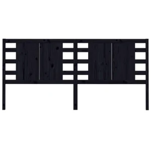 VidaXL Tête De Lit Noir 141x4x100 Cm Bois Massif De Pin soldes ligne 11