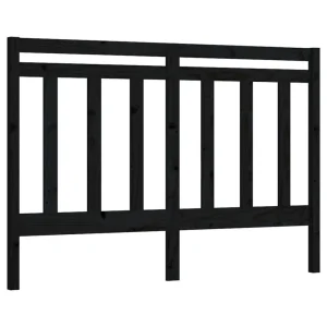 VidaXL Tête De Lit Noir 146x4x100 Cm Bois Massif De Pin mode pas cher 9