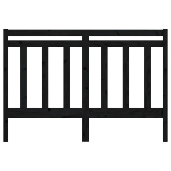 VidaXL Tête De Lit Noir 146x4x100 Cm Bois Massif De Pin mode pas cher 5
