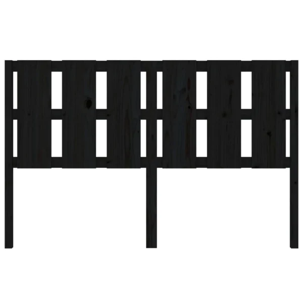 VidaXL Tête De Lit Noir 155,5x4x100 Cm Bois Massif De Pin soldes ligne 5