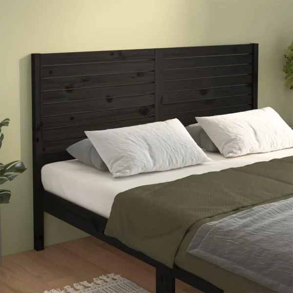 VidaXL Tête De Lit Noir 156x4x100 Cm Bois Massif De Pin commentaire favorable 1