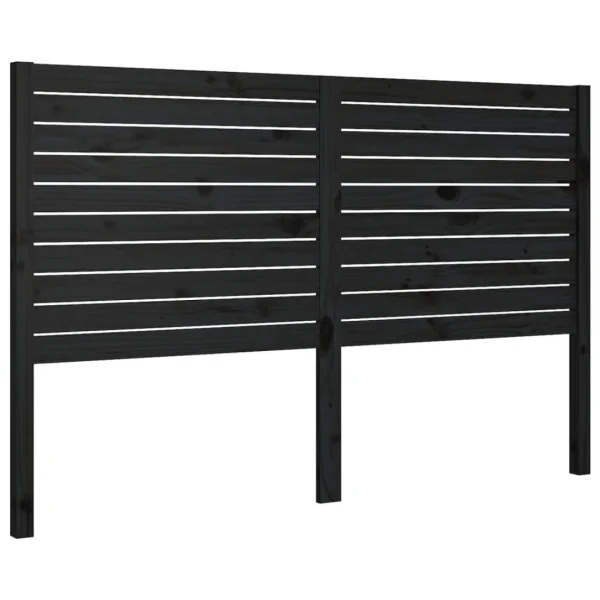 VidaXL Tête De Lit Noir 156x4x100 Cm Bois Massif De Pin commentaire favorable 3