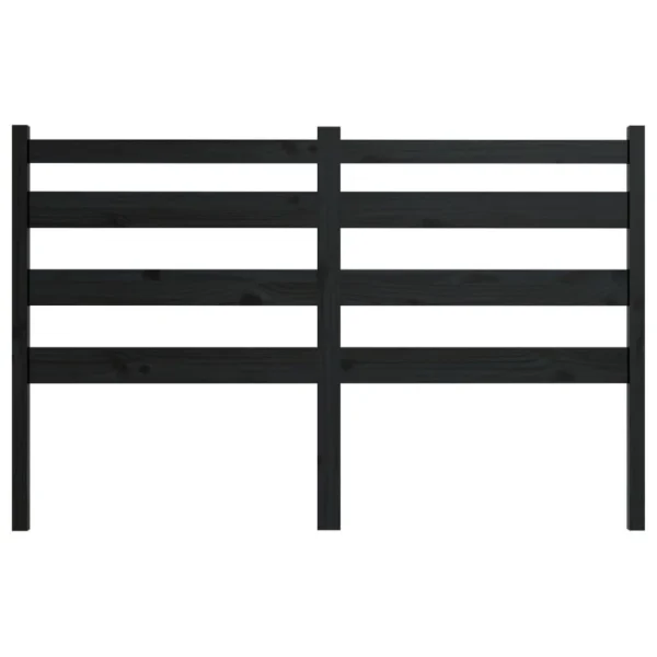 VidaXL Tête De Lit Noir 156x4x100 Cm Bois Massif De Pin grand choix 5
