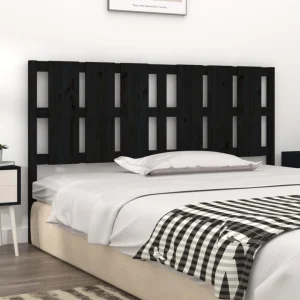 VidaXL Tête De Lit Noir 165,5x4x100 Cm Bois Massif De Pin à prix très bas 11