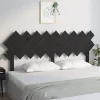VidaXL Tête De Lit Noir 178x3x80,5 Cm Bois Massif De Pin vente pas cher en ligne 19