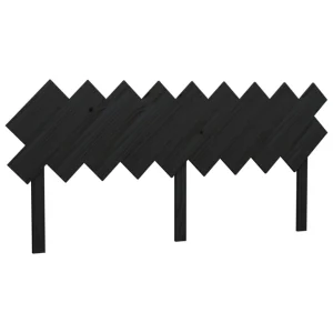 VidaXL Tête De Lit Noir 178x3x80,5 Cm Bois Massif De Pin vente pas cher en ligne 9