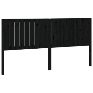VidaXL Tête De Lit Noir 185,5x4x100 Cm Bois Massif De Pin mode tendance 9
