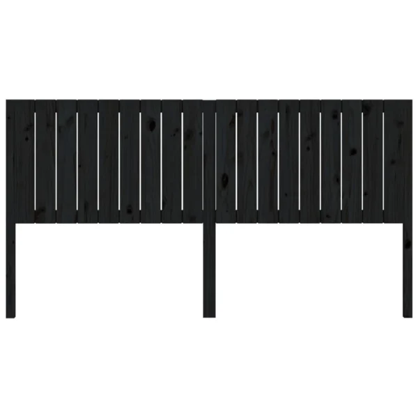 VidaXL Tête De Lit Noir 185,5x4x100 Cm Bois Massif De Pin mode tendance 4