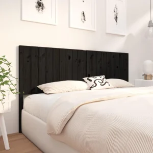 VidaXL Tête De Lit Noir 185,5x4x100 Cm Bois Massif De Pin mode tendance 13