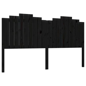 VidaXL Tête De Lit Noir 186x4x110 Cm Bois Massif De Pin le grand escompte 9