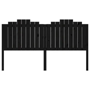 VidaXL Tête De Lit Noir 186x4x110 Cm Bois Massif De Pin le grand escompte 13