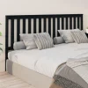 site officiel VidaXL Tête De Lit Noir 206x6x101 Cm Bois Massif De Pin 17