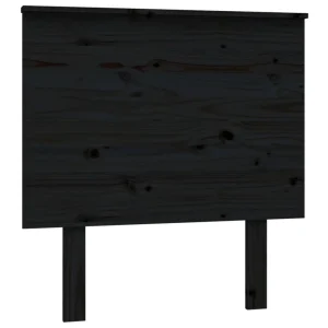 VidaXL Tête De Lit Noir 79x6x82,5 Cm Bois Massif De Pin achat pas cher 9