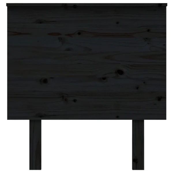 VidaXL Tête De Lit Noir 79x6x82,5 Cm Bois Massif De Pin achat pas cher 4