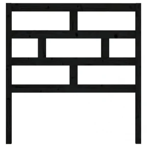 grande surprise VidaXL Tête De Lit Noir 81x4x100 Cm Bois Massif De Pin 13