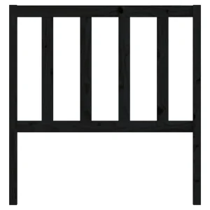acheter VidaXL Tête De Lit Noir 81x4x100 Cm Bois Massif De Pin 13