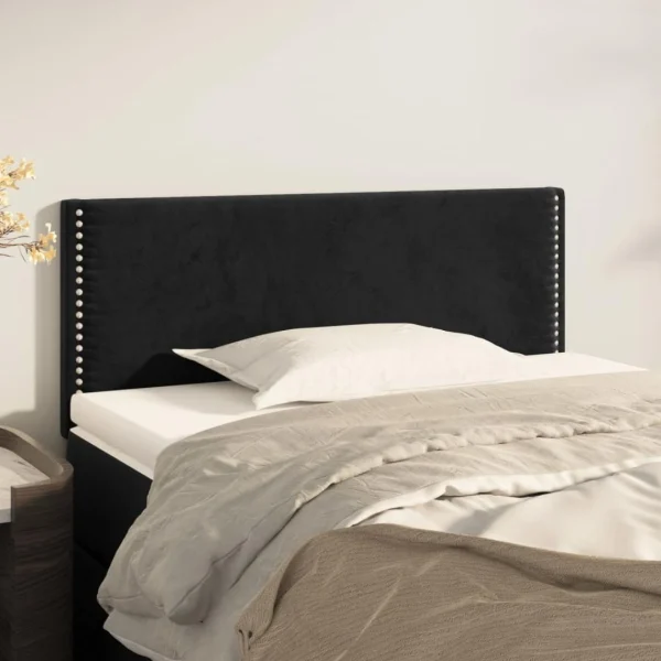VidaXL Tête De Lit Noir 90x5x78/88 Cm Velours garantis authentique 1