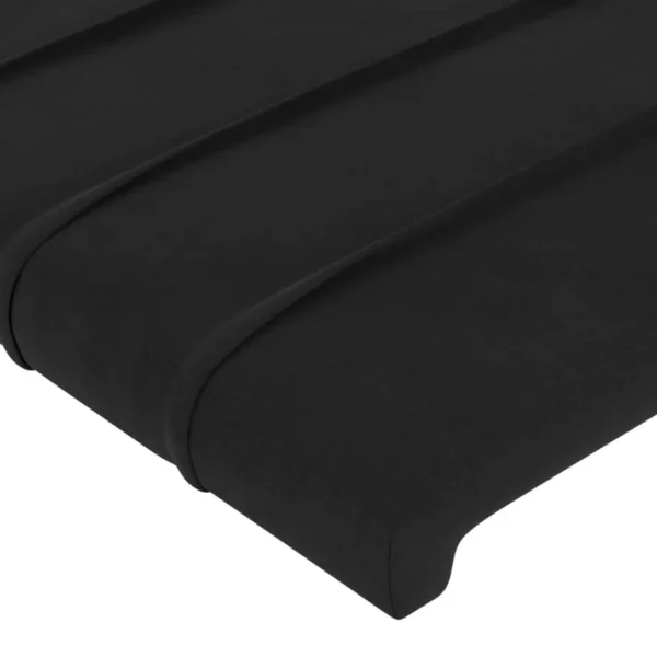 VidaXL Tête De Lit Noir 90x5x78/88 Cm Velours Boutique 5