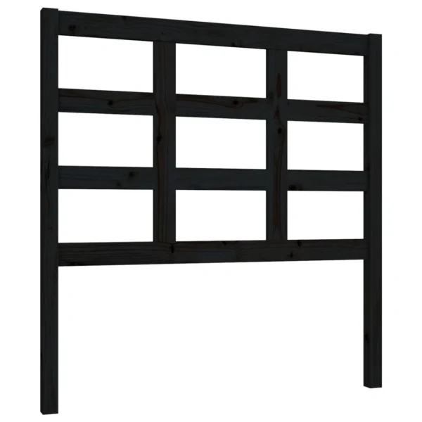 VidaXL Tête De Lit Noir 95,5x4x100 Cm Bois Massif De Pin Satisfait ou Remboursé 3