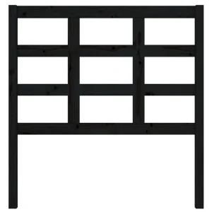 VidaXL Tête De Lit Noir 95,5x4x100 Cm Bois Massif De Pin Satisfait ou Remboursé 11