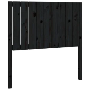 VidaXL Tête De Lit Noir 95,5x4x100 Cm Bois Massif De Pin REMISE 9