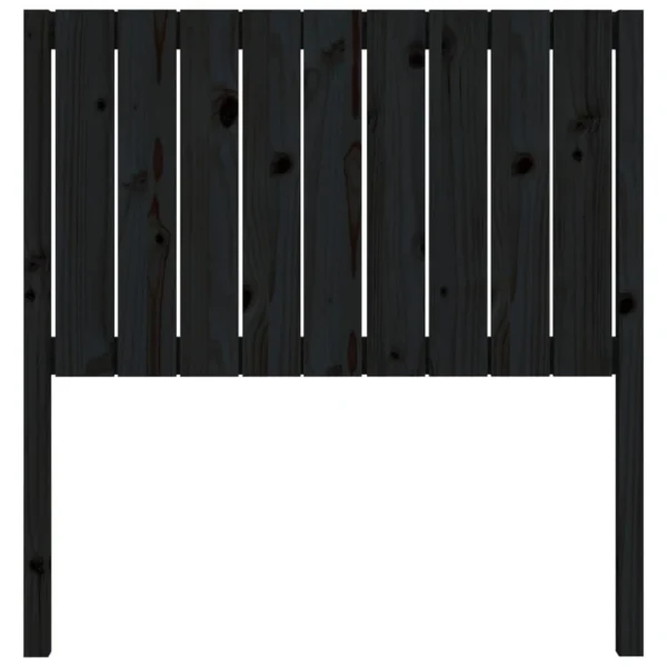 VidaXL Tête De Lit Noir 95,5x4x100 Cm Bois Massif De Pin REMISE 5