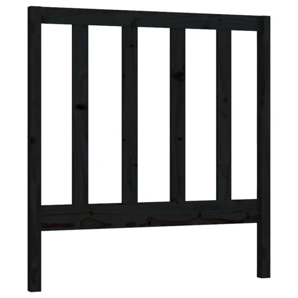 VidaXL Tête De Lit Noir 95x4x100 Cm Bois Massif De Pin REMISE allant jusqu. 3