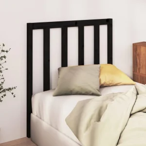 VidaXL Tête De Lit Noir 95x4x100 Cm Bois Massif De Pin REMISE allant jusqu. 11