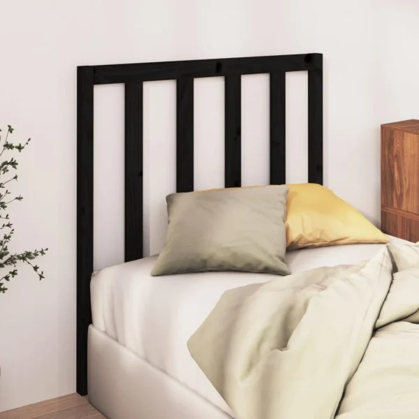 VidaXL Tête De Lit Noir 95x4x100 Cm Bois Massif De Pin REMISE allant jusqu. 4