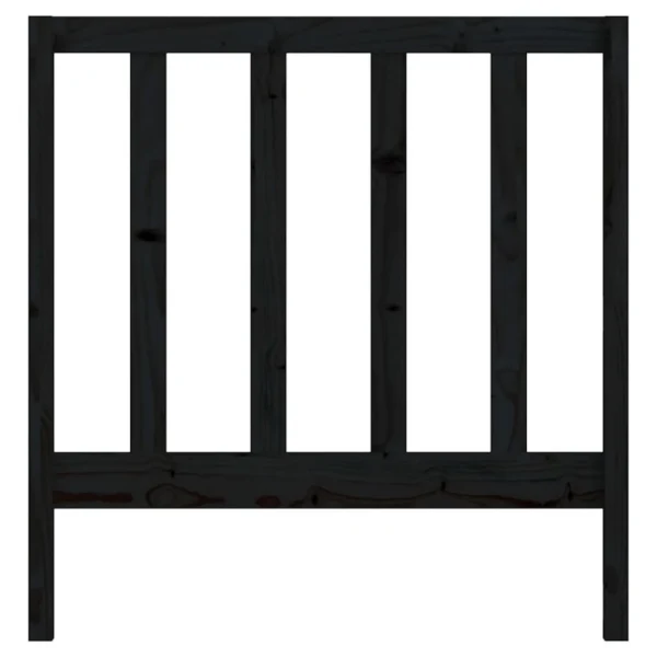 VidaXL Tête De Lit Noir 95x4x100 Cm Bois Massif De Pin REMISE allant jusqu. 5