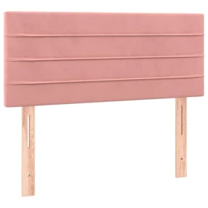 VidaXL Tête De Lit Rose 100x5x78/88 Cm Velours beauté 9