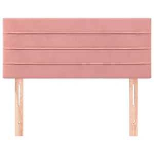 VidaXL Tête De Lit Rose 100x5x78/88 Cm Velours beauté 11